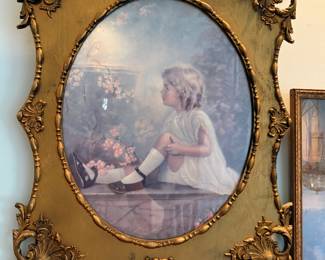 antique & vintage art in carved frames