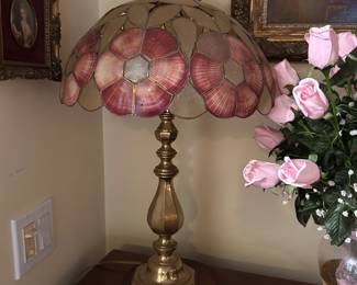 vintage stained glass lamp