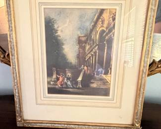 vintage framed art