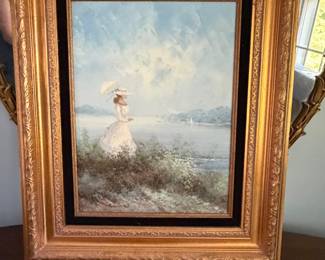 vintage framed art