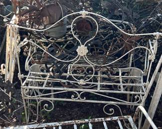 vintage metal garden accents