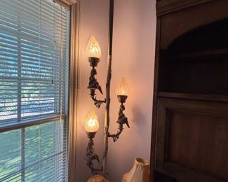 vintage tension lamp with 3 lights
