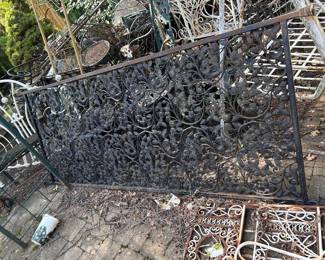 cast iron garden panel / trellis
