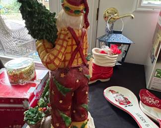 A.C. Moore "Santa With Potted Trees" Figurine