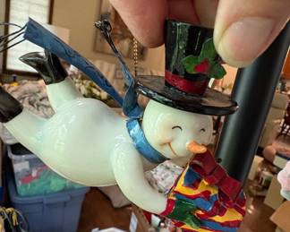 Lenox "Very Merry Snowman" Porcelain Christmas Ornament