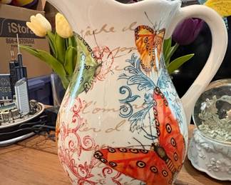 Cracker Barrel Butterfly Pitcher