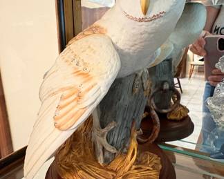 The Franklin Mint The Barn Owl Porcelain Sculpture by George McMonigle