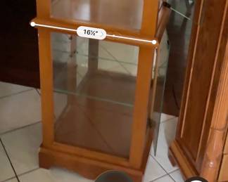 Traditional Oak Curio Cabinet