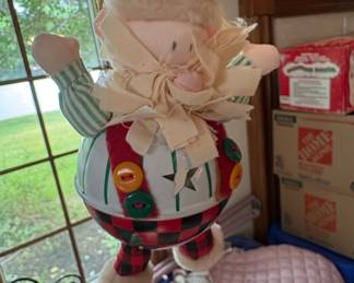 Jingle Bell Santa Ornament