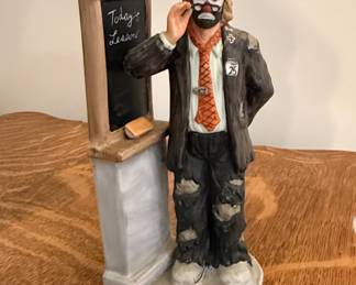 Flambro Emmett Kelly Jr. Collection 'Today's Lesson' Figurine