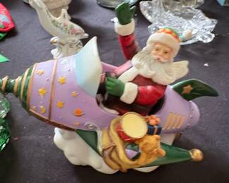 Lenox Santa's Rocket Ride Figurine