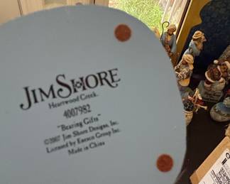 Jim Shore Heartwood Creek Bearing Gifts 3 Blue Wisemen Nativity Figurines