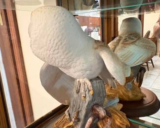 The Franklin Mint The Barn Owl Porcelain Sculpture by George McMonigle