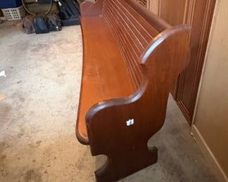 Vintage Wooden Church Pew