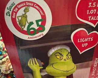 Dr. Seuss The Grinch Car Buddy Airblown Inflatable 65th Anniversary