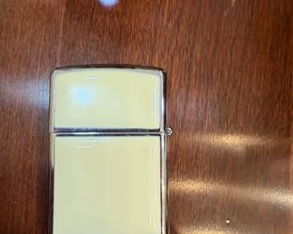 Vintage Zippo Lighter Scrimshaw Ship and Lighthouse