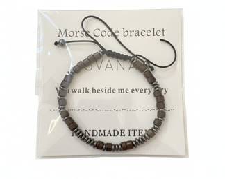 Handmade Morse Code Bracelet