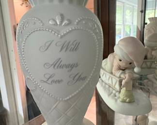 Precious Moments 'I Will Always Love You' Vase