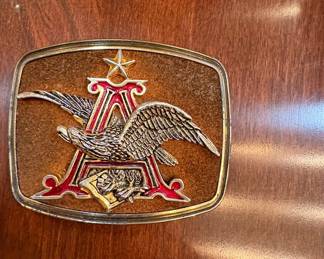 Anheuser-Busch "A" Eagle Belt Buckle
