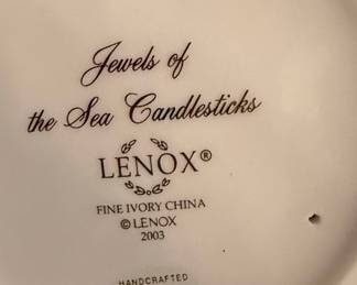 Lenox Jewels of the Sea Candlesticks