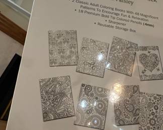 Classic Coloring Combo Pack: Garden & Paisley
