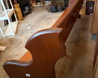 Vintage Wooden Church Pew