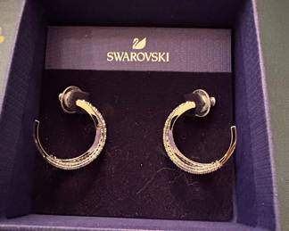 Swarovski Matrix Hoop Earrings