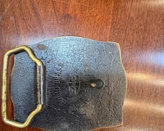 SIS Solid Brass Sailboat Belt Buckle