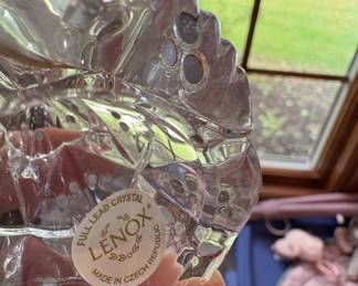 Lenox Full Lead Crystal Christmas Tree Ornament
