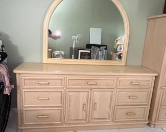 Broyhill Dresser with Arched Mirror