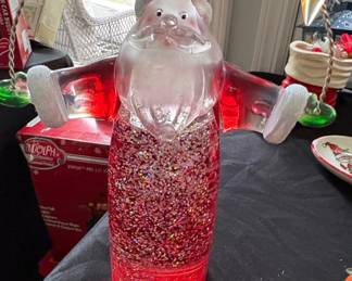 Santa Claus Glitter Water Lantern