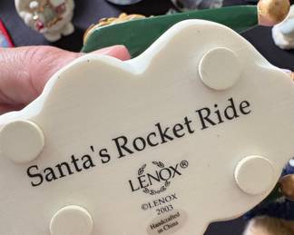 Lenox Santa's Rocket Ride Figurine