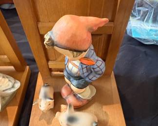 Goebel M.I. Hummel "Farm Boy" and "Goose Girl" Bookends TMK-2