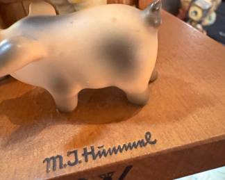 Goebel M.I. Hummel "Farm Boy" and "Goose Girl" Bookends TMK-2