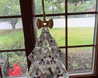 Lenox Full Lead Crystal Christmas Tree Ornament