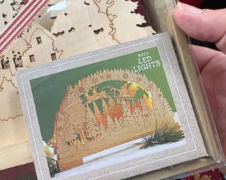Hallmark LED Lighted Wooden Christmas Scene