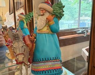 Lenox Southern Passages by Jim Shore Santa with Donkey Figurine