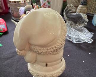 Lenox Santa Holding Train Figurine