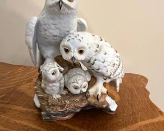 Danbury Mint Snowy Owls by Katsumi Ito