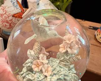 San Francisco Music Box Company Hummingbird Snow Globe