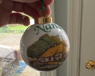 Porcelain Irish Blessing Ornament "Nana"