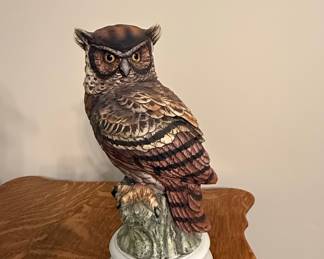 Andrea by Sadek Great Horned Owl Figurine