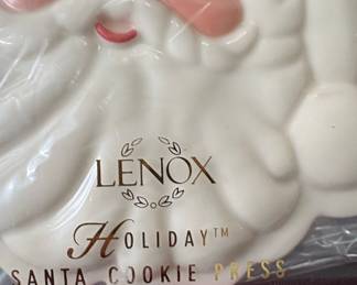 Lenox Holiday Santa Cookie Press