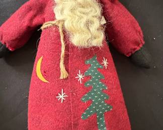 Primitive Style Fabric Santa Claus Doll