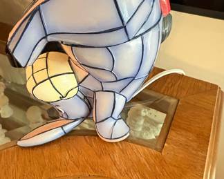Disney Eeyore "Some Days Look Better Upside Down" Stained Glass Lamp