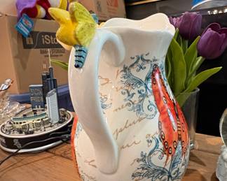 Cracker Barrel Butterfly Pitcher