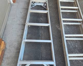 6 FOOT LADDER AND 20 FOOT EXTENSION LADDER