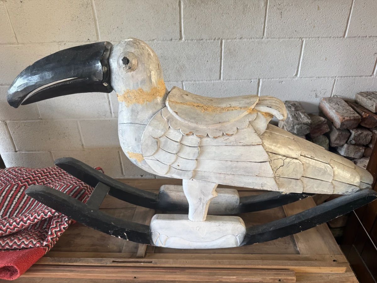 Toucan rocking horse