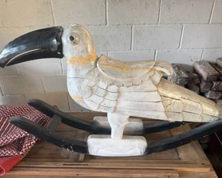 Toucan rocking horse