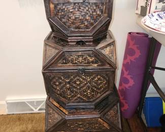 Asian stacking baskets